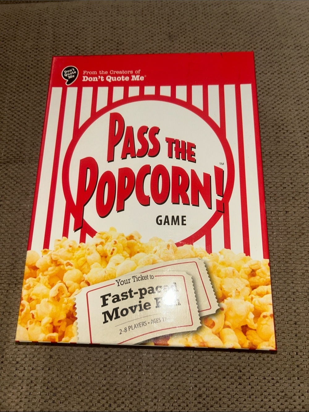 Pass The Popcorn! Board Game – Red & White